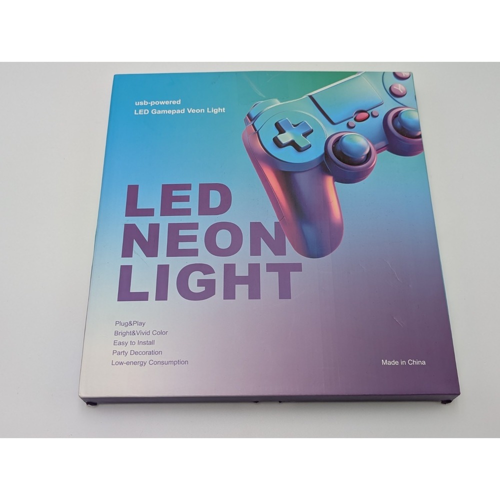 PS‎ Xbox Game Controller Neon Sign for Game Room - NEW - OPEN BOX